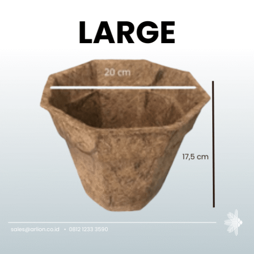 Coco Pot - Coconut Pot Press - Hexagon Large