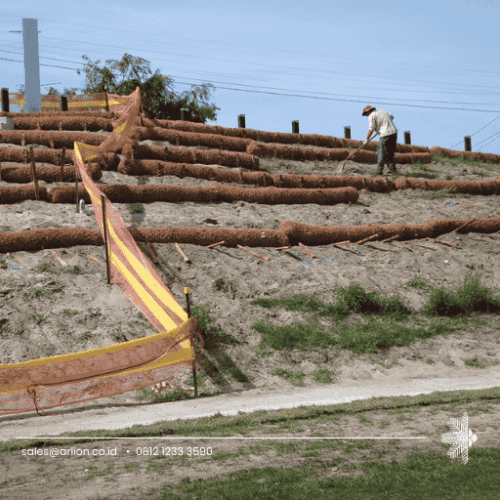 Coir Log Erosion Control